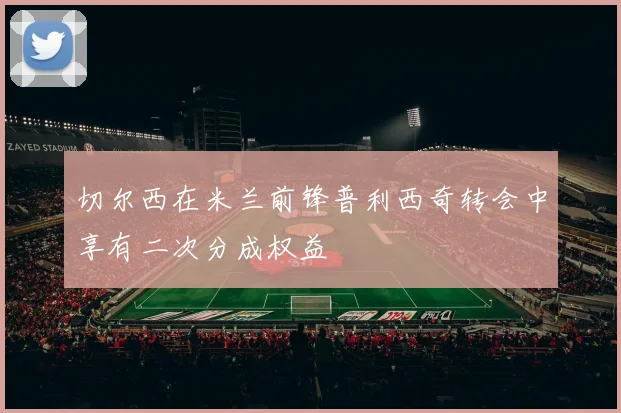 切尔西在米兰前锋普利西奇转会中享有二次分成权益